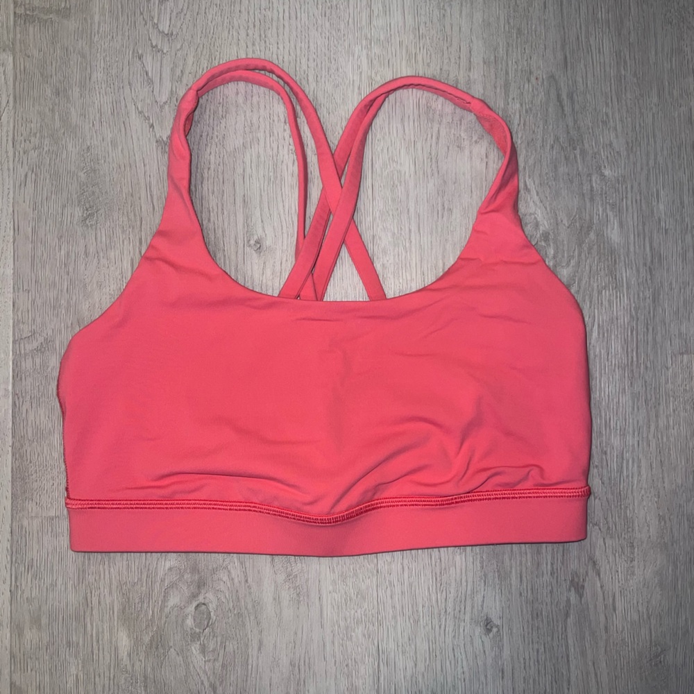 Lululemon pink energy bra